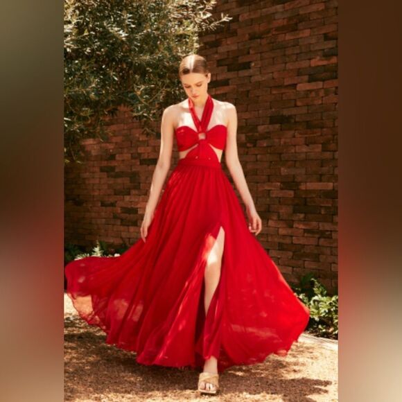 Anthropologie x PatBO
Cut-Out Halterneck Maxi Dress - Picture 5 of 11